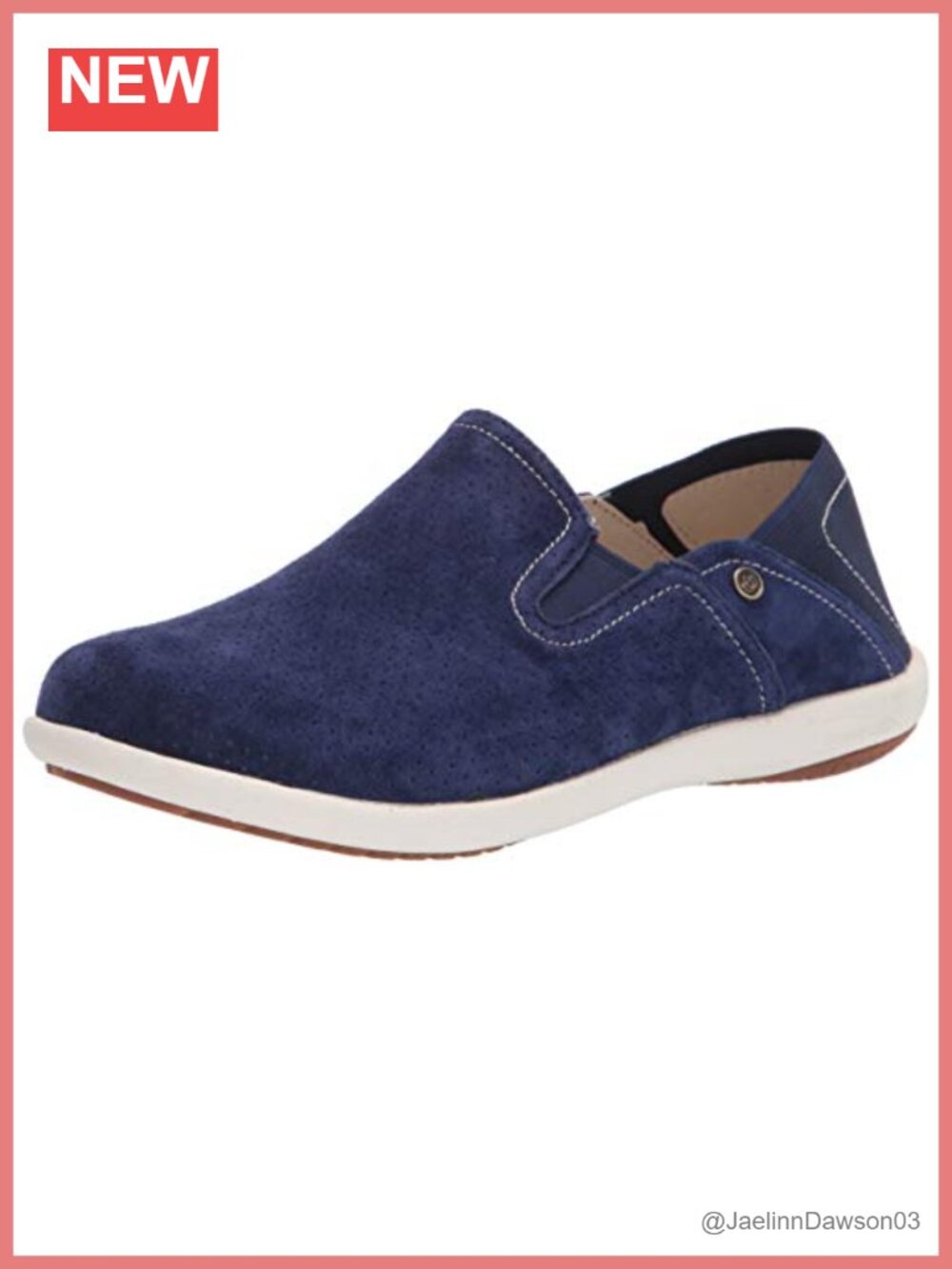 Women's Suede Leather Convertible Slip-on Sneakers Orthotic Arch Support